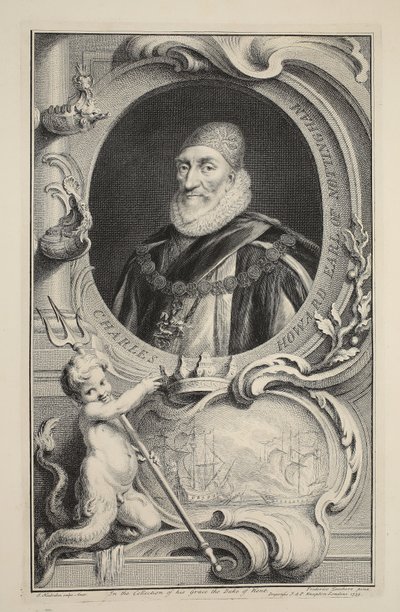 Portrait de Charles Howard, comte de Nottingham, illustration de 