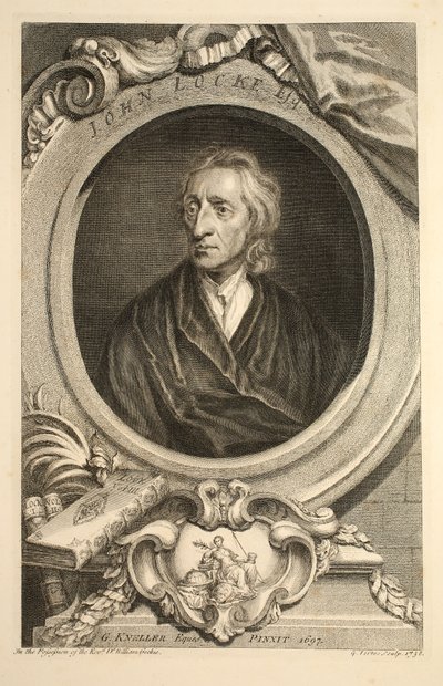 Portrait de John Locke, illustration de 