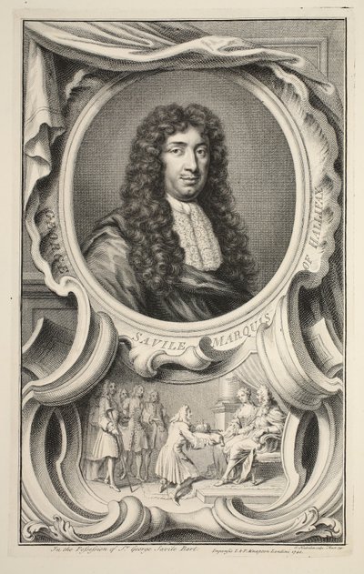 Portrait de Savile, marquis de Halifax, illustration de 