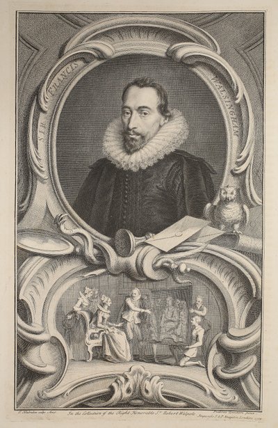 Portrait de Sir Francis Walsingham, illustration de 