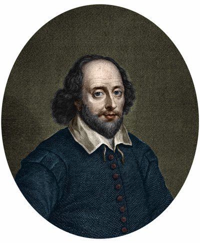 Portrait de William Shakespeare (1564-1616), écrivain anglais. Gravure par Jacobus Houbraken 1747 - Jacobus Houbraken