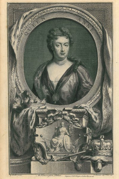 Reine Anne - Jacobus Houbraken