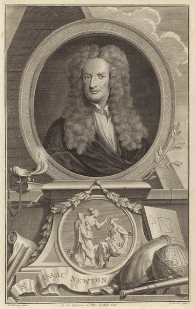 Sir Isaac Newton, physicien, mathématicien et astronome anglais - Jacobus Houbraken