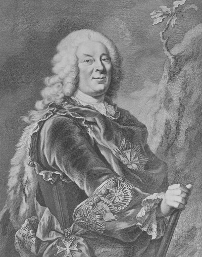 Wilhelm VIII, landgrave de Hesse-Cassel, 1755 - Jacobus Houbraken