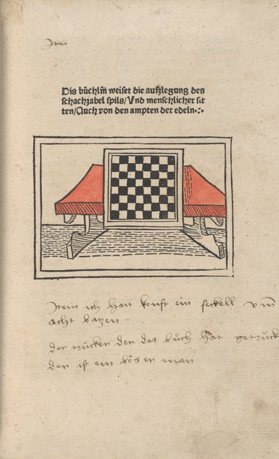 Le livre des échecs, 1483 - Jacobus de Cessolis