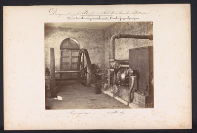 Station de pompage avec pompes centrifuges / Kralingen le 14 mai 1869 - Jacobus van Gorkom jr.