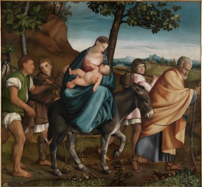La fuite en Égypte - Jacopo Bassano