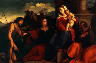 Conversation sacrée, vers 1525 - Jacopo (c.1480 1528) Palma