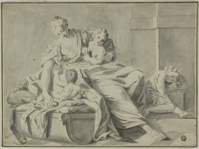 Mère et trois enfants - Jacopo Amigoni