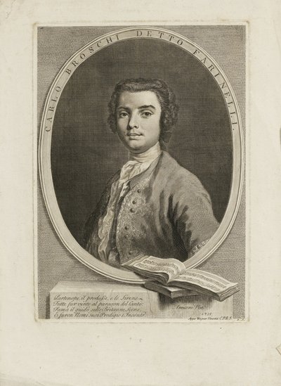Portrait du chanteur Farinelli Carlo Broschi 1705-1782, 1735 - Jacopo Amigoni