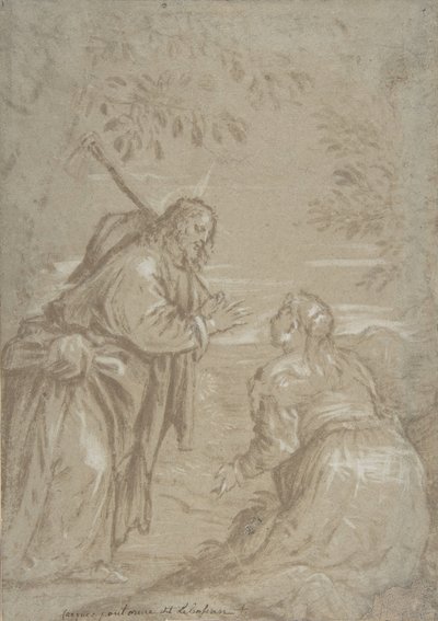 Le Christ apparaissant à Sainte Marie-Madeleine Noli Me Tangere, vers 1560 - Jacopo Bassano.