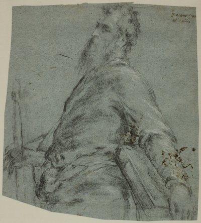 Étude de figure en demi-longueur pour Saint Paul - Jacopo Bassano