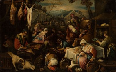 Scène de marché - Jacopo Bassano