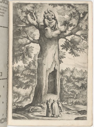 Apparition de la Vierge dans le hêtre [plaque P] - Jacopo Ligozzi