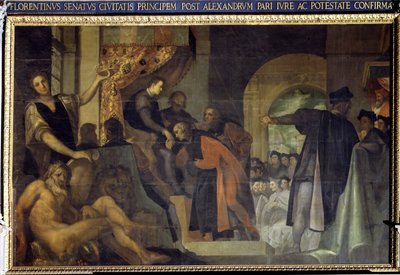Cosme Ier de Médicis nommé duc par le Sénat de Florence - Jacopo Ligozzi
