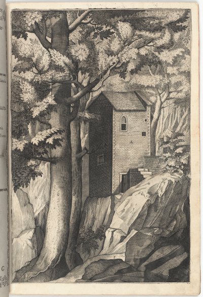 Vue extérieure de la chapelle du cardinal (Veduta esterna della cappella del cardinale) [plaque G] - Jacopo Ligozzi