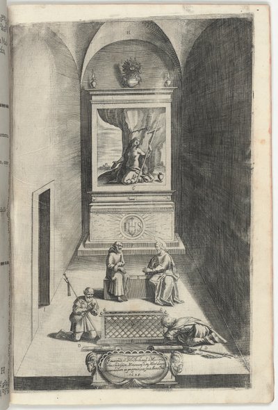 Intérieur de la Chapelle de Marie-Madeleine (Interno della cappella della Maddalena) [planche H] - Jacopo Ligozzi