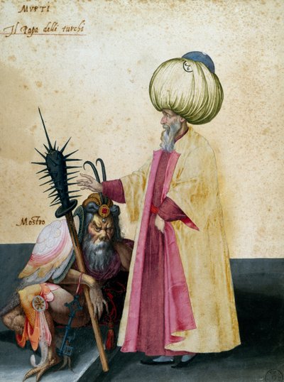 Mufti et monstre - Jacopo Ligozzi