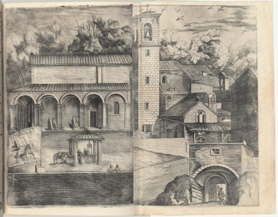 Vue du Quadrant : la Porte Principale, la Place, l