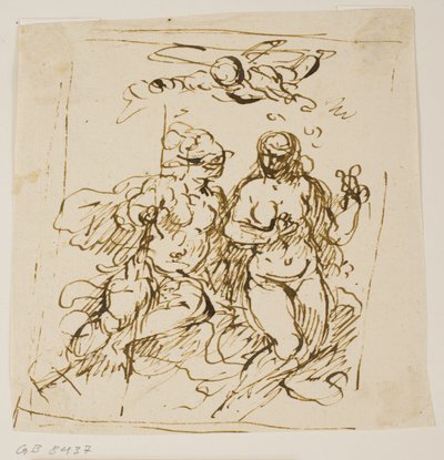 Cupidon, Mars et Vénus - Jacopo Palma