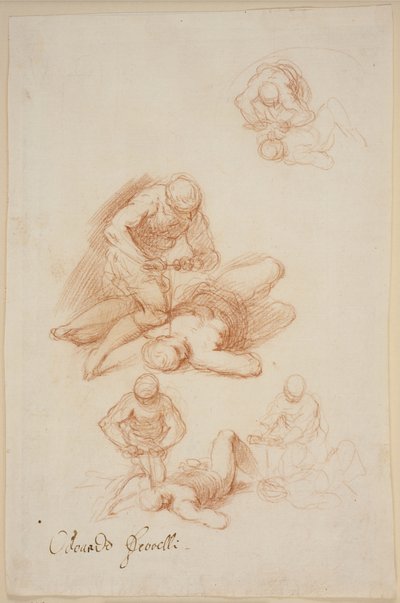 Quatre études pour le martyre de Saint Licerius - Jacopo Palma