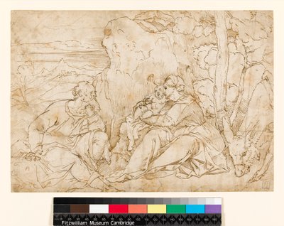 Le repos pendant la fuite en Égypte, 1400-1499 - Jacopo Palma
