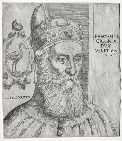 Portrait de Pasquale Cicogna, Doge de Venise - Jacopo Palma il Giovane