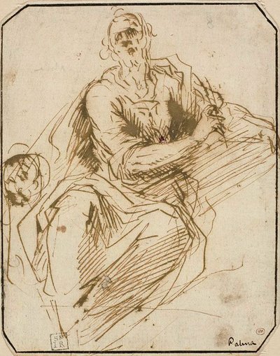Étude pour Saint Marc (recto); Esquisse d