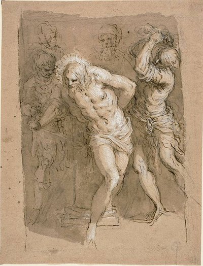 Étude pour la Flagellation du Christ - Jacopo Palma il Giovane