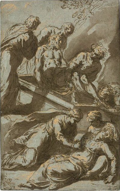 La Mise au tombeau du Christ - Jacopo Palma il Giovane