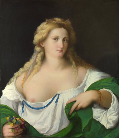 Une femme blonde, vers 1520 - Jacopo Palma il Vecchio the Elder