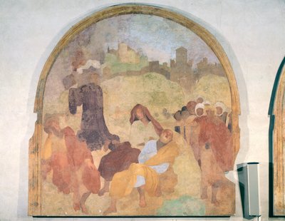 Le Christ au jardin, lunette du cycle de fresques de la Passion - Jacopo Pontormo