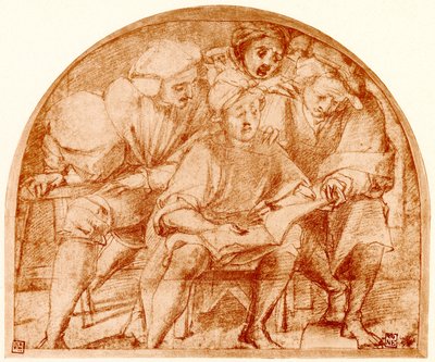 Groupe de quatre chanteurs - Jacopo Pontormo