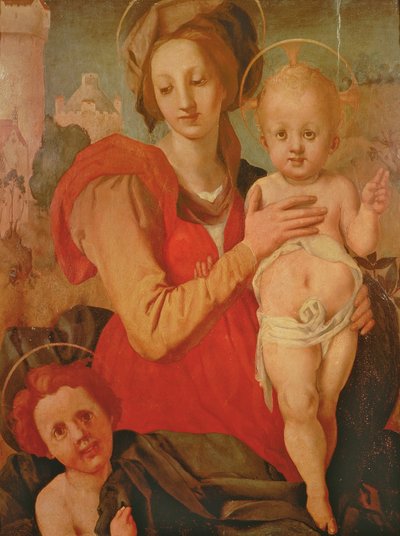 Madone et enfant avec le petit Saint Jean-Baptiste - Jacopo Pontormo