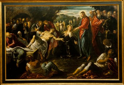 La Résurrection de Lazare - Jacopo Robusti (studio of) Tintoretto