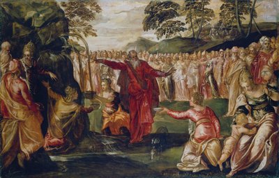 Moïse frappant le rocher - Jacopo Robusti (workshop of) Tintoretto
