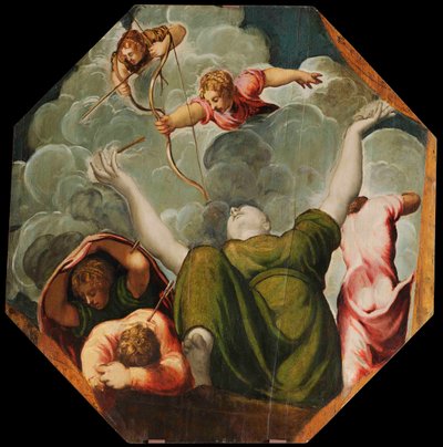 Apollon et Diane punissant Niobé en tuant ses enfants, vers 1541 - Jacopo Robusti Tintoretto
