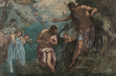 Baptême du Christ, années 1580 - Jacopo Robusti Tintoretto