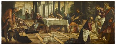 Le Christ lavant les pieds de ses disciples, vers 1545-55 - Jacopo Robusti Tintoretto
