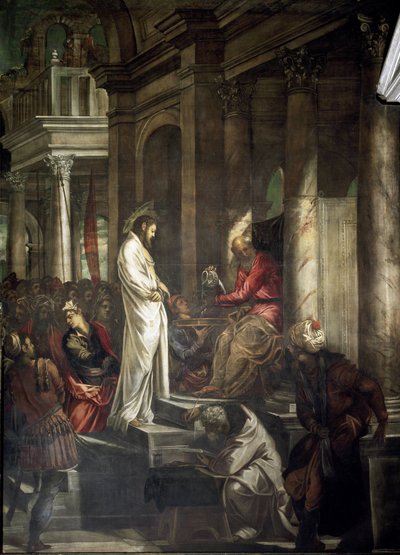 Christ devant Ponce Pilate - Jacopo Robusti Tintoretto