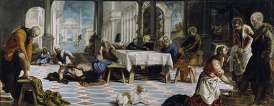 Christ lavant les pieds des disciples - Jacopo Robusti Tintoretto