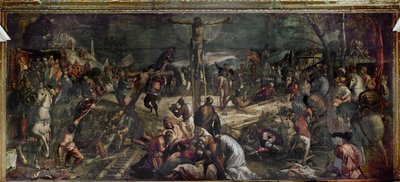 Crucifixion (huile sur toile) - Jacopo Robusti Tintoretto