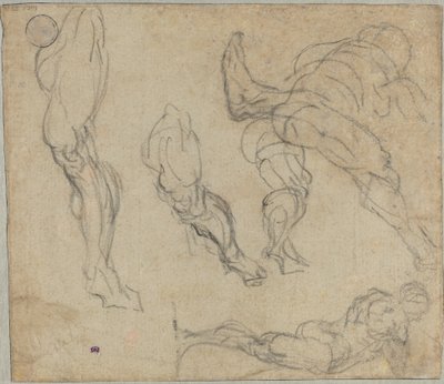 Figures et jambes - Jacopo Robusti Tintoretto