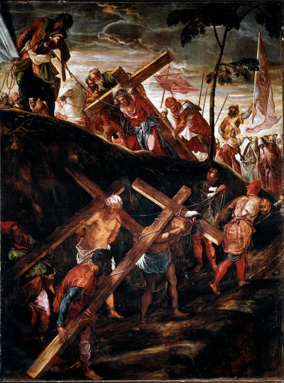 La Montée au Calvaire (Le Chemin de Croix). Peinture de Jacopo Robusti dit le Tintoret - Jacopo Robusti Tintoretto