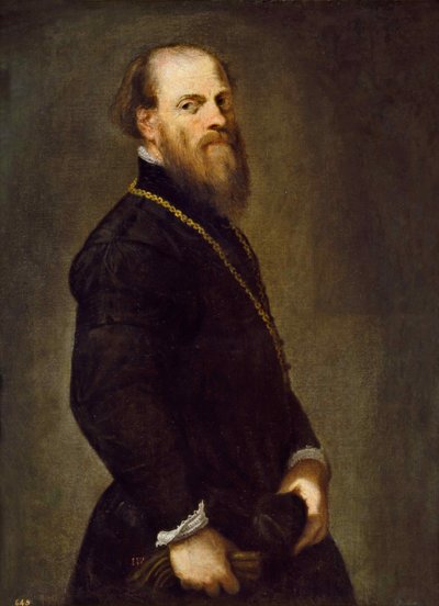 Homme avec une chaîne en or, vers 1555 - Jacopo Robusti Tintoretto