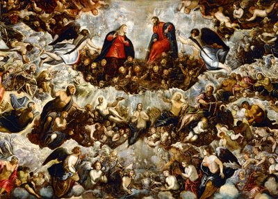 Paradis ... (peinture sur toile) - Jacopo Robusti Tintoretto