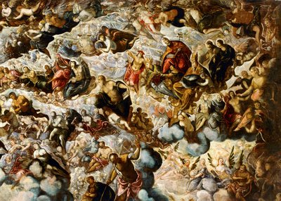 Paradis ... (peinture sur toile) - Jacopo Robusti Tintoretto
