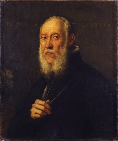 Portrait du sculpteur Jacopo Sansovino 1486-1570 - Jacopo Robusti Tintoretto