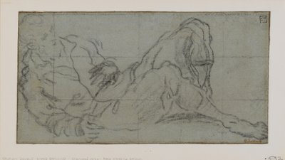 Figure masculine allongée, 1560-69 - Jacopo Robusti Tintoretto