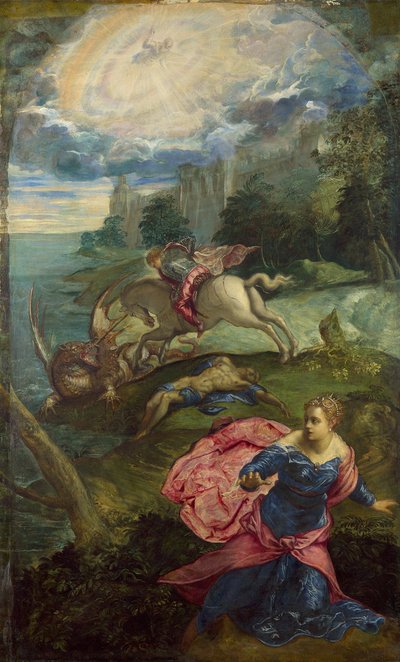 Saint Georges et le Dragon, vers 1555 - Jacopo Robusti Tintoretto